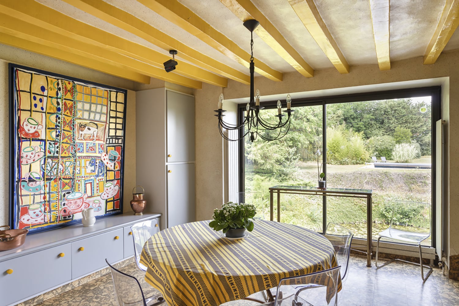 Dining room | Holiday château in Lombron