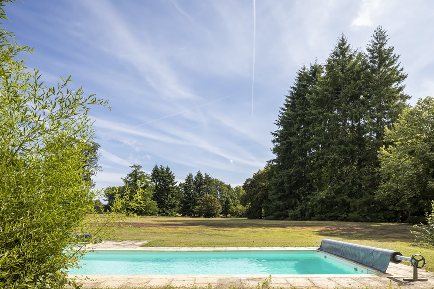 Private heated pool