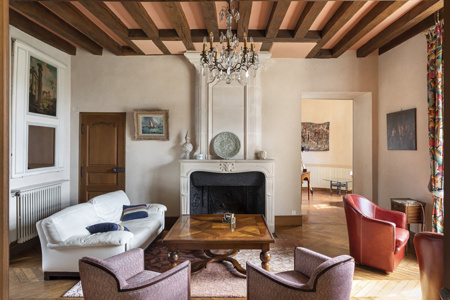 Sitting room | Holiday château in Lombron