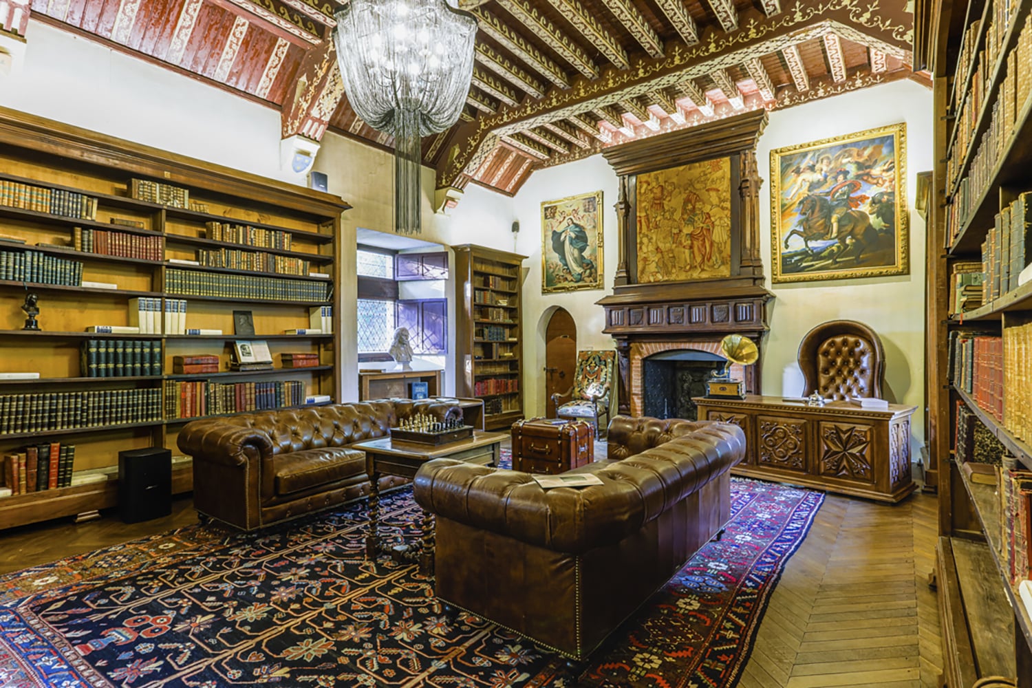 Library | Holiday château in Carlux