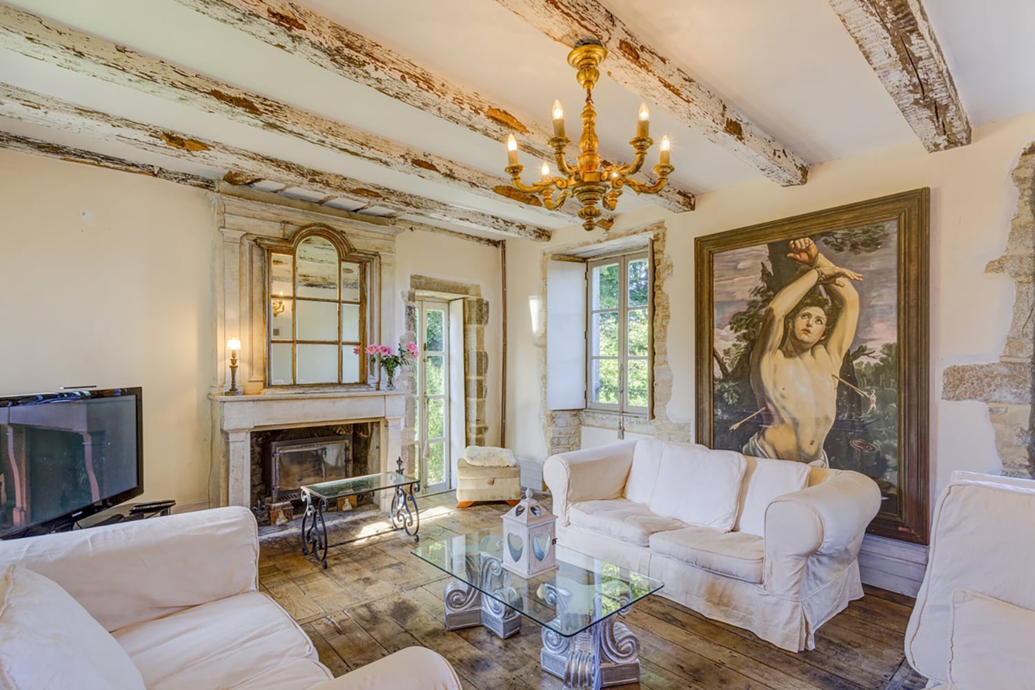 Sitting room | Château de vacances en Bretagne