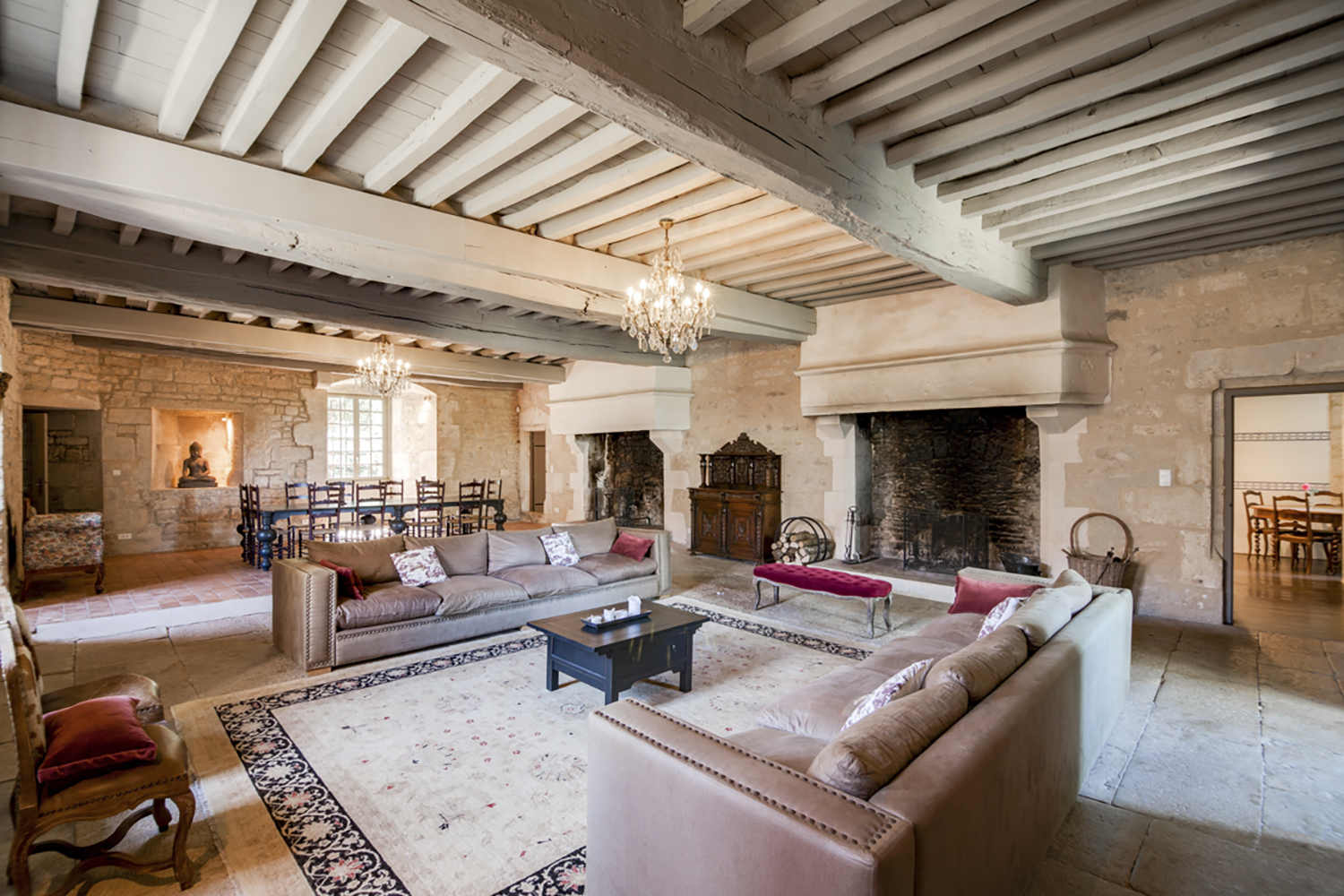 Sitting room | Holiday château in Bourgogne-Franche-Comté
