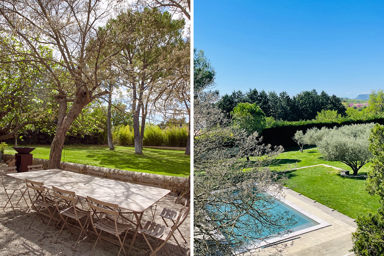 Private pool and dining terrace