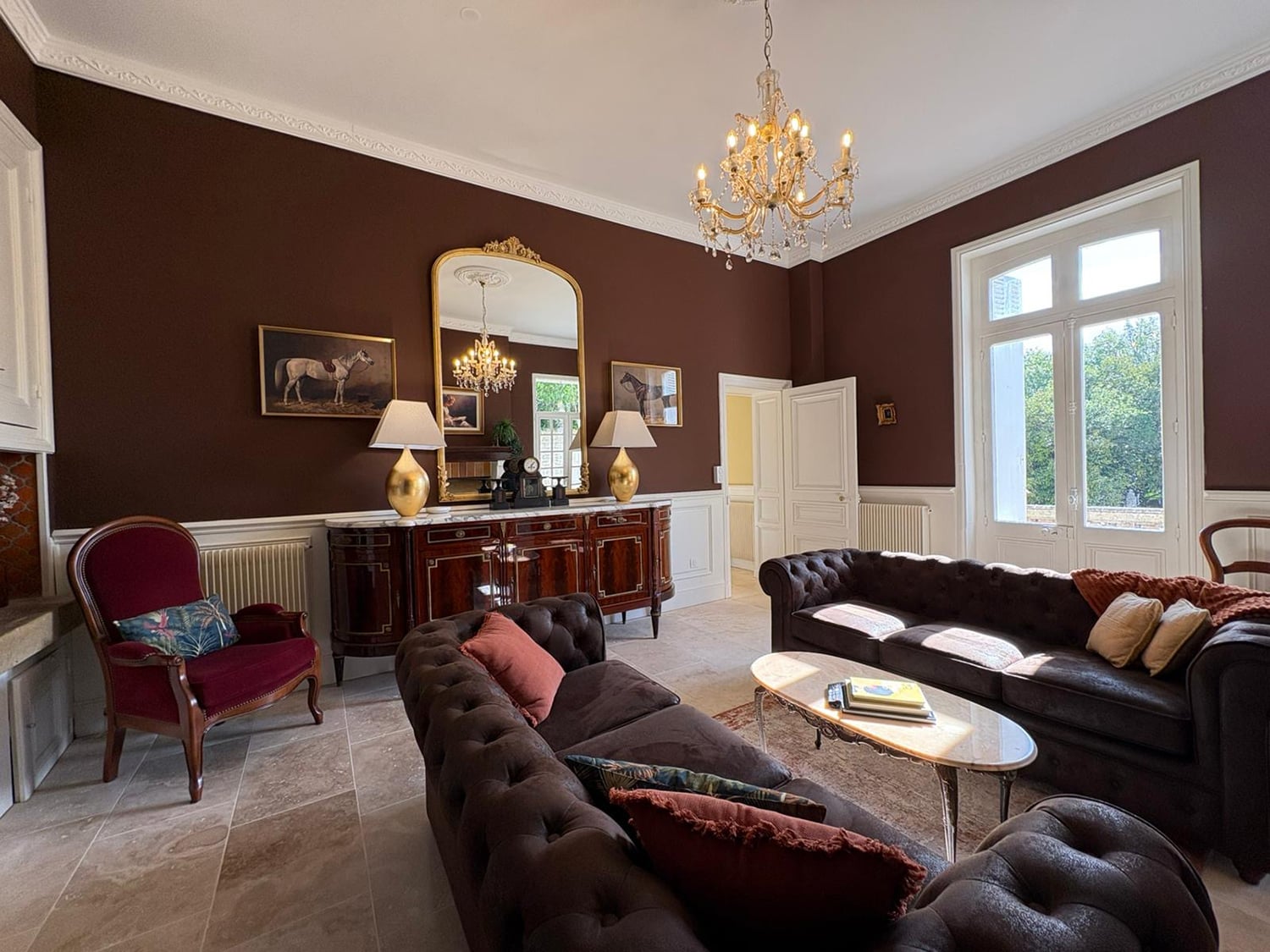 Sitting room | Holiday château in Nouvelle-Aquitaine