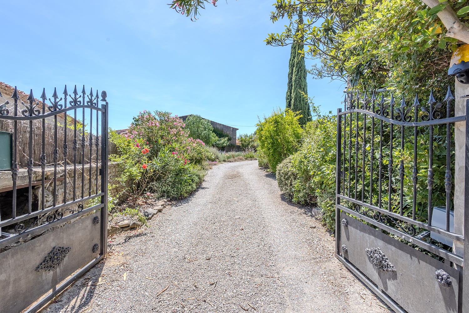 Driveway entrance Driveway entrance
