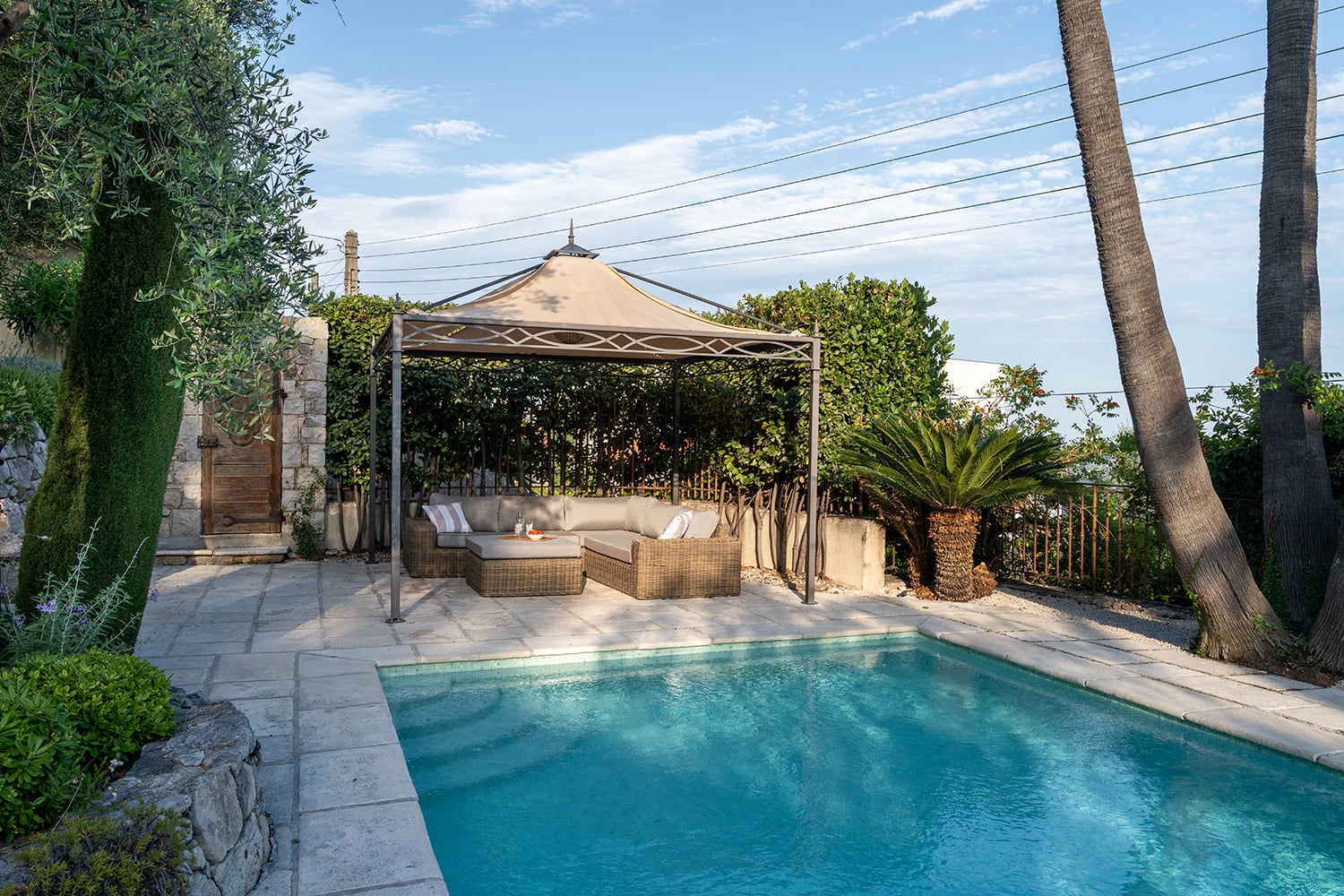Private heated pool
