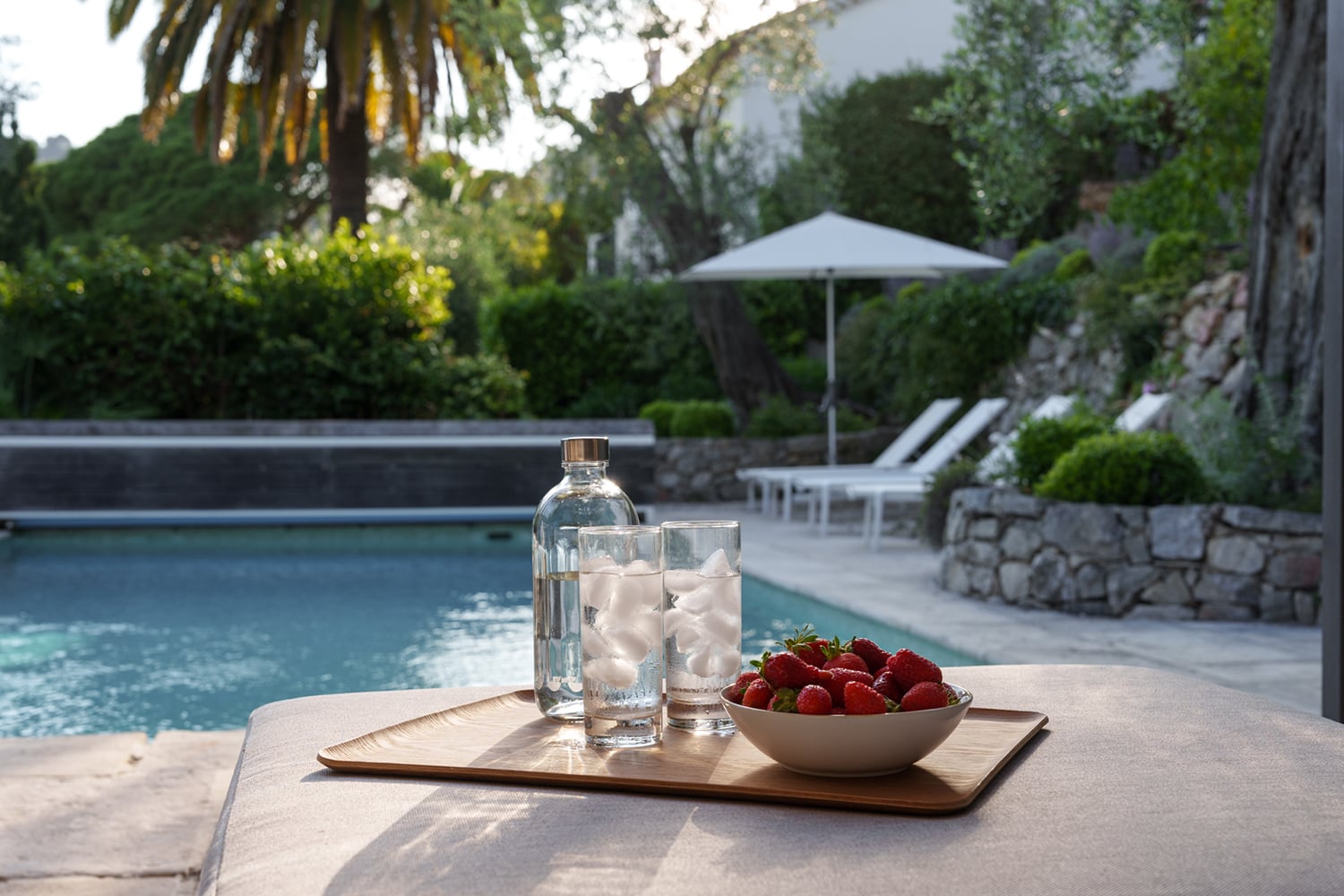Private heated pool
