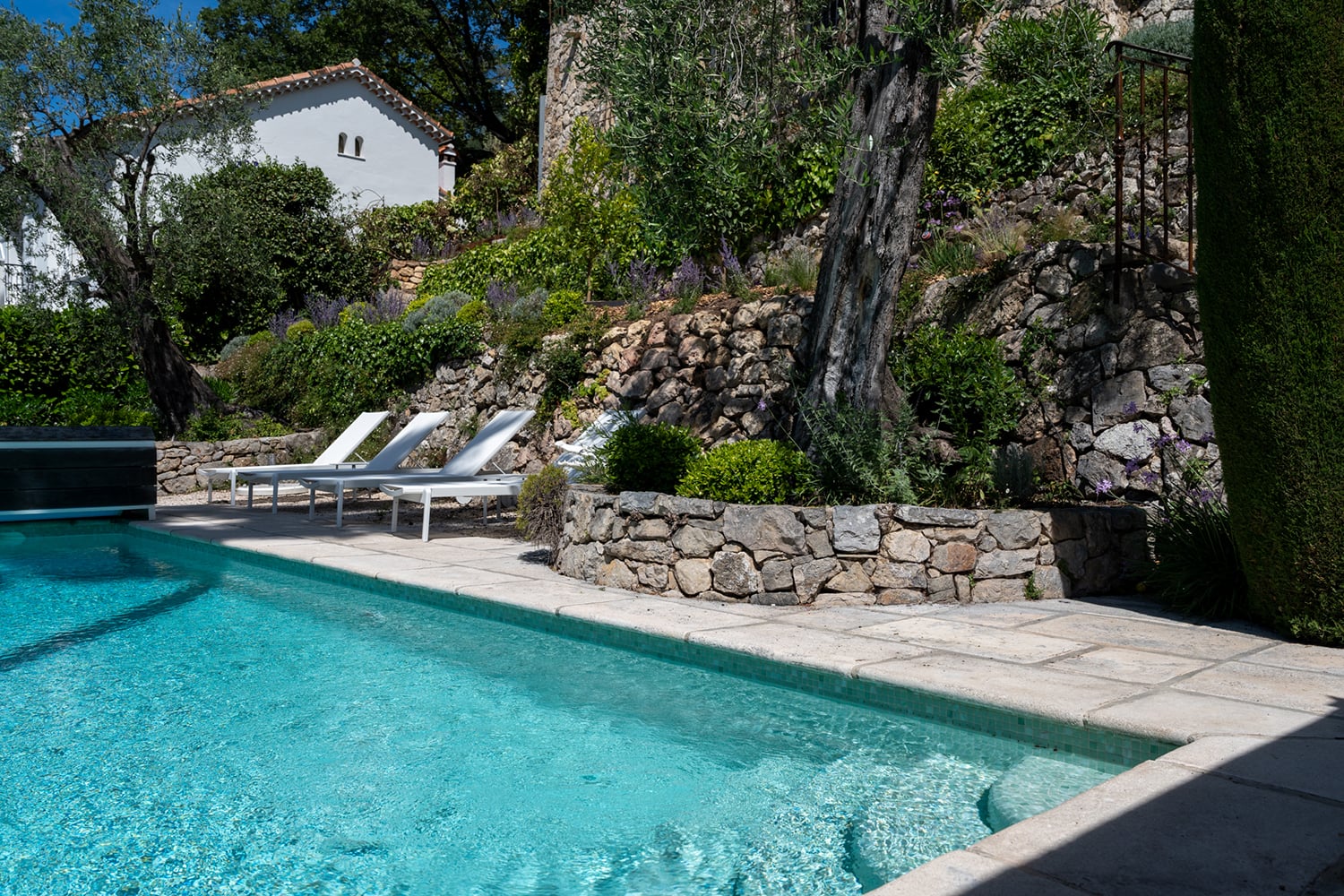 Private heated pool