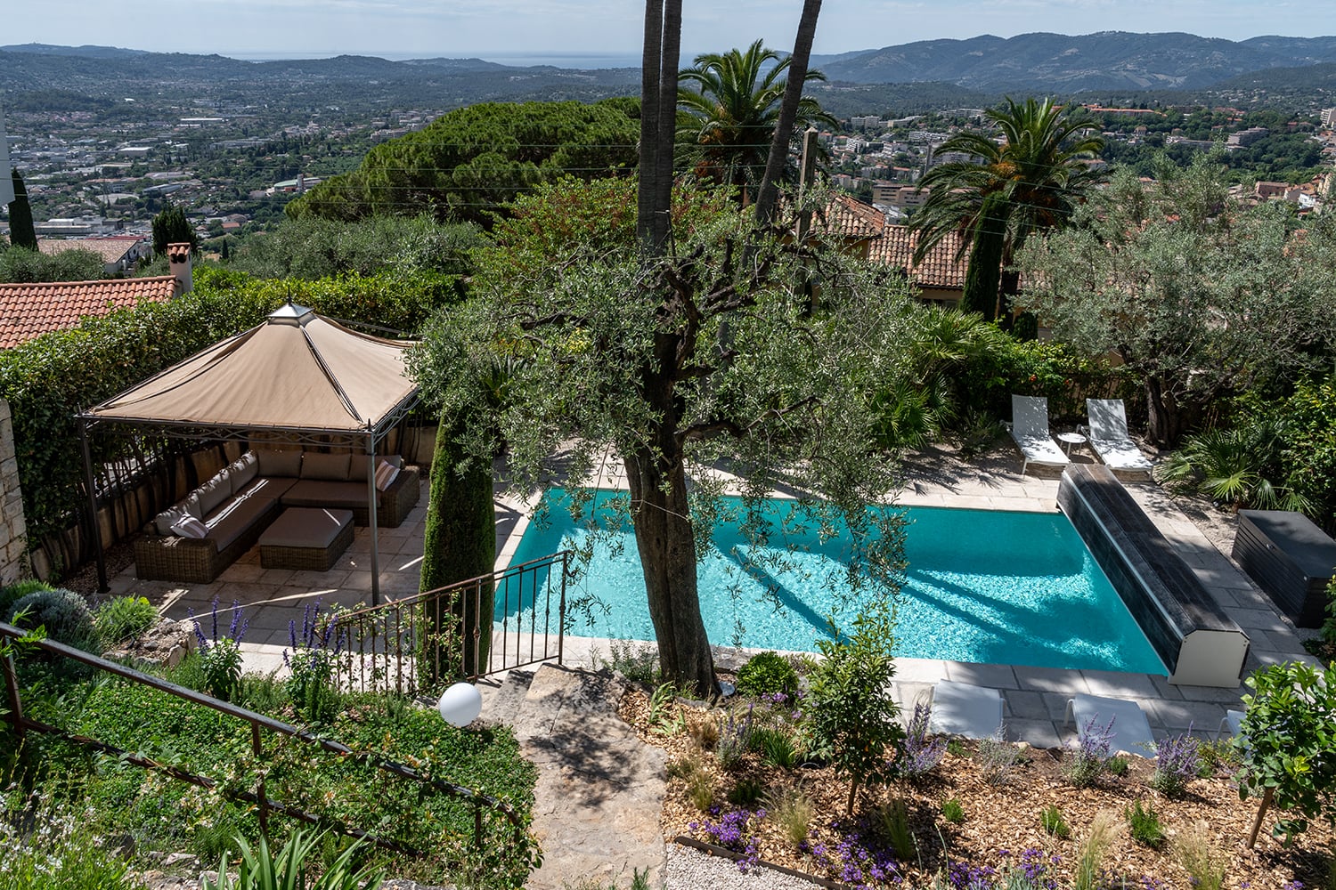 Private heated pool
