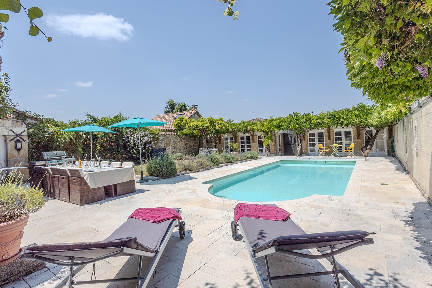 Private heated pool Private heated pool