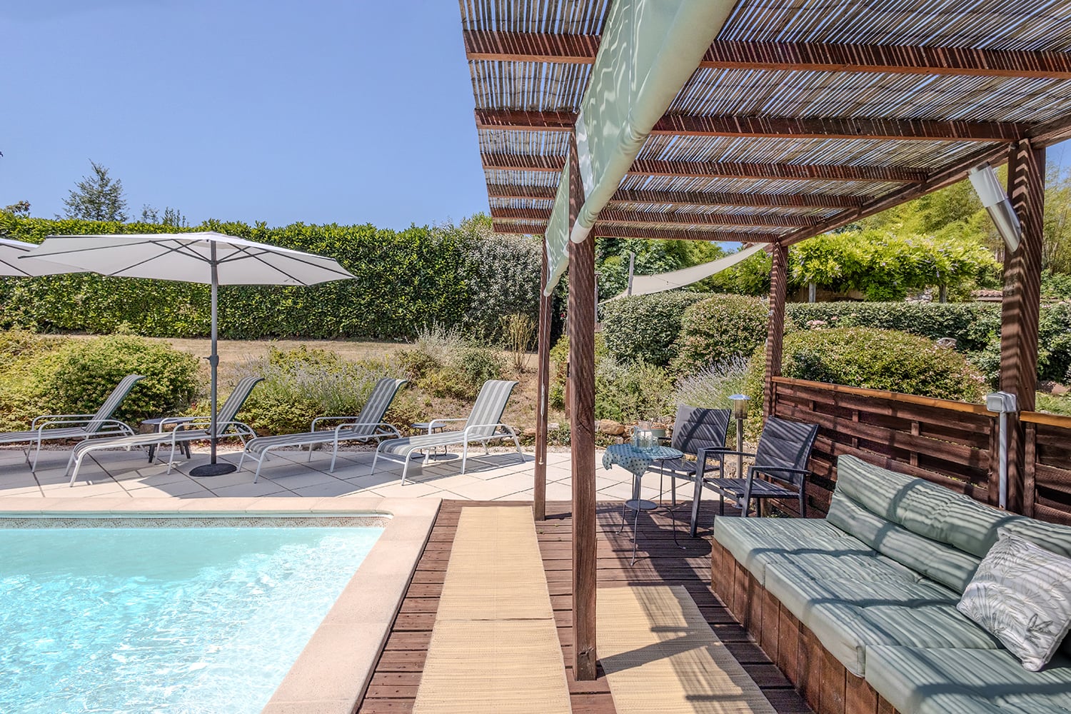 Private heated pool Private heated pool