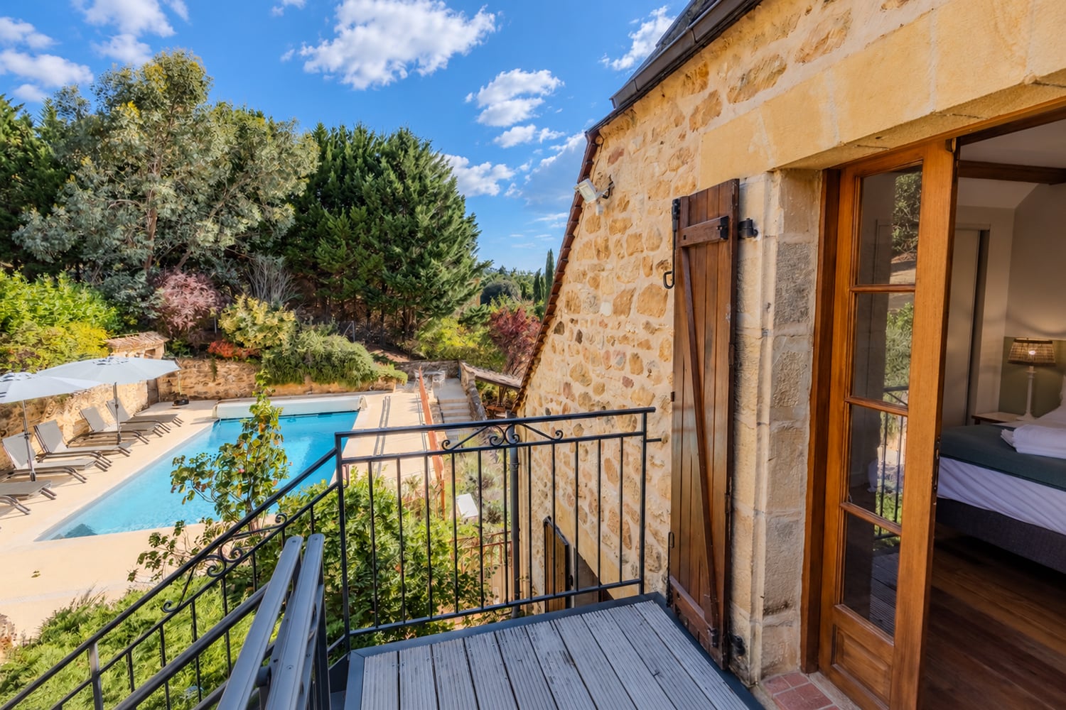 Bedroom terrace | Holiday home near Sarlat-la-Canéda Bedroom terrace | Holiday home near Sarlat-la-Canéda