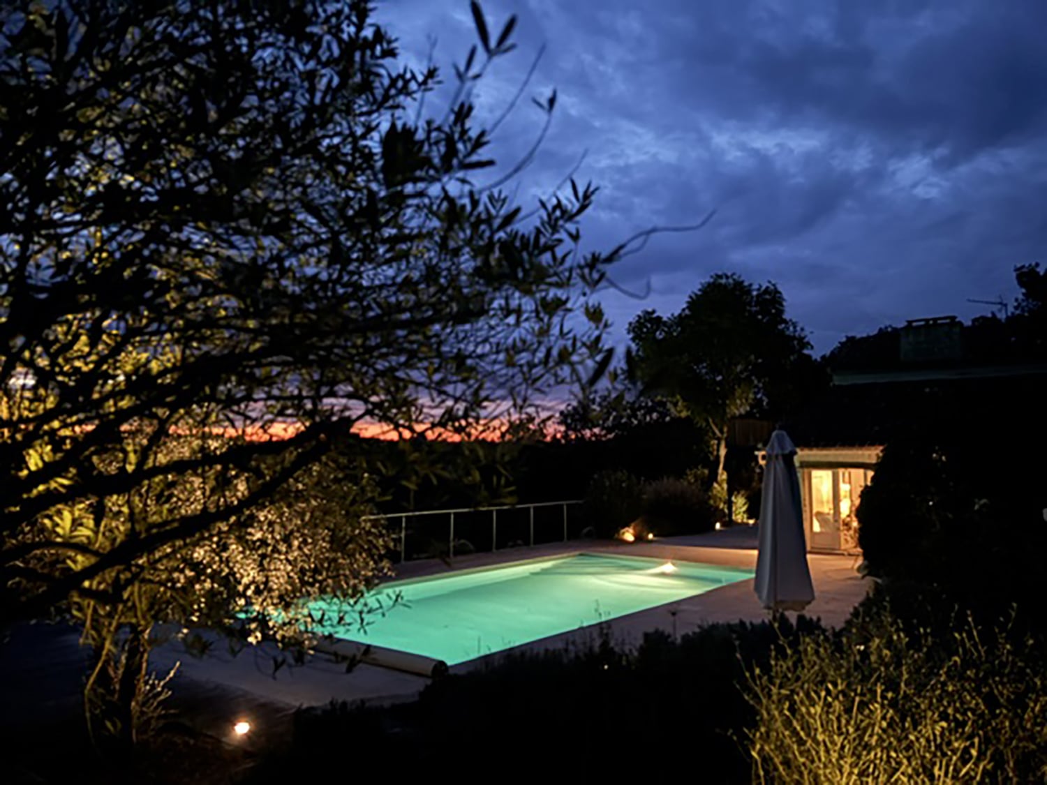 Pool at night Pool at night