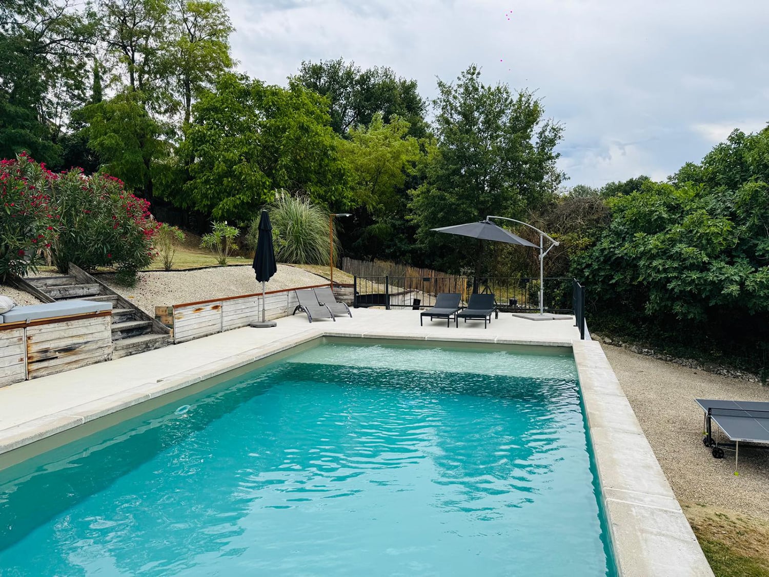 Private heated pool Private heated pool