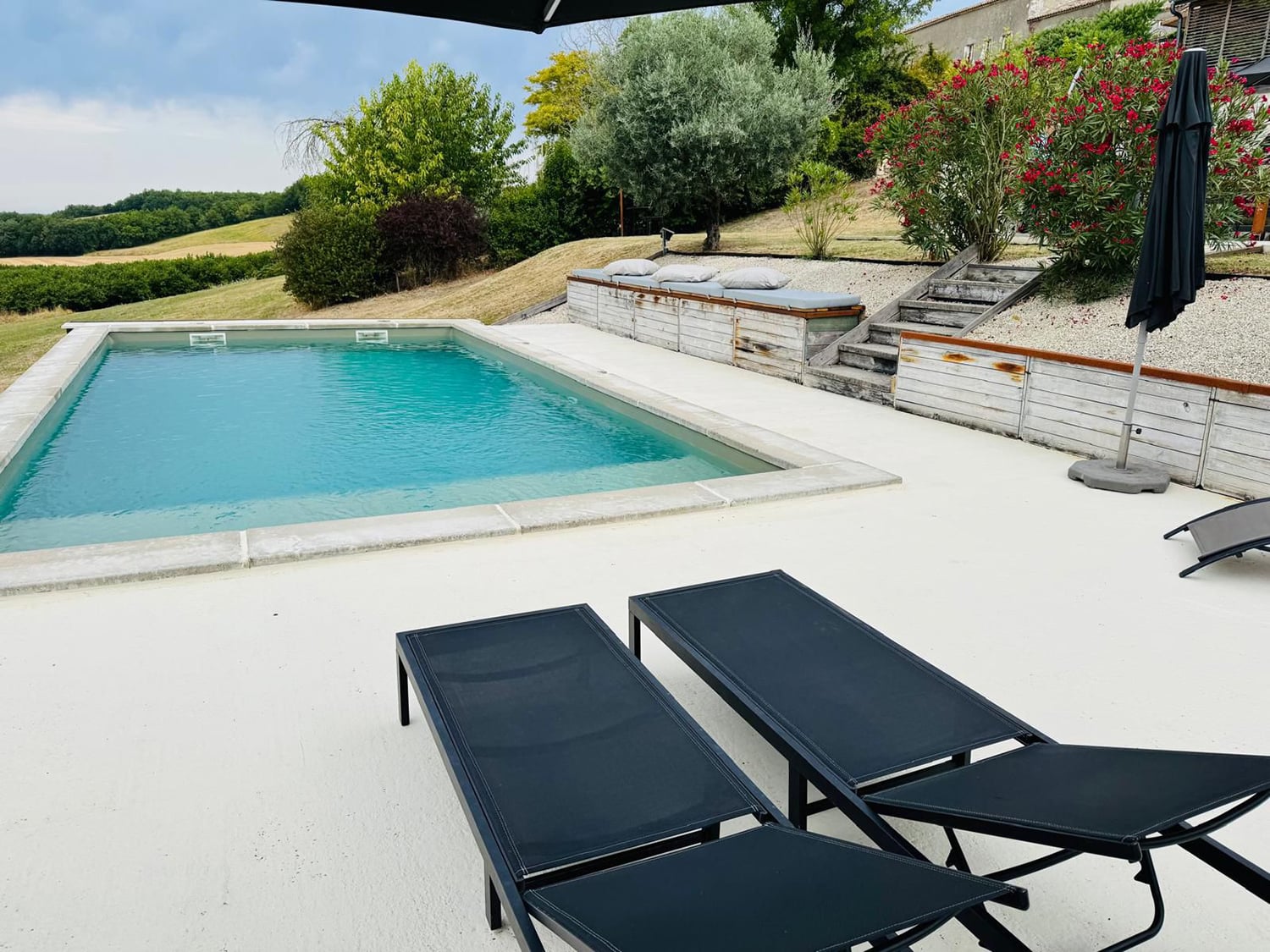 Private heated pool Private heated pool