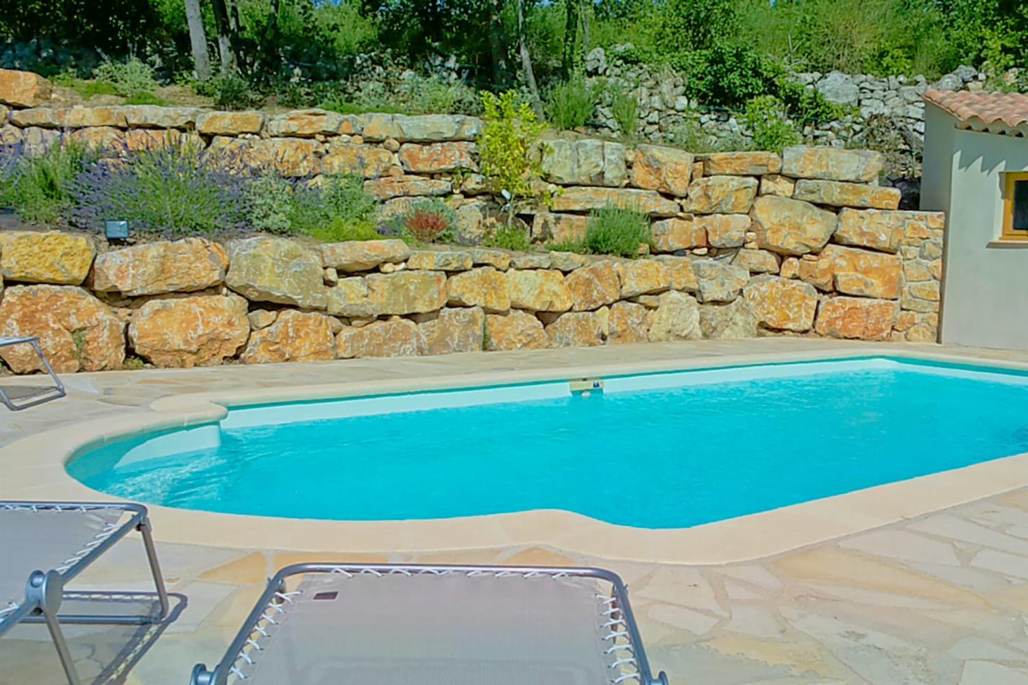 Private heated pool