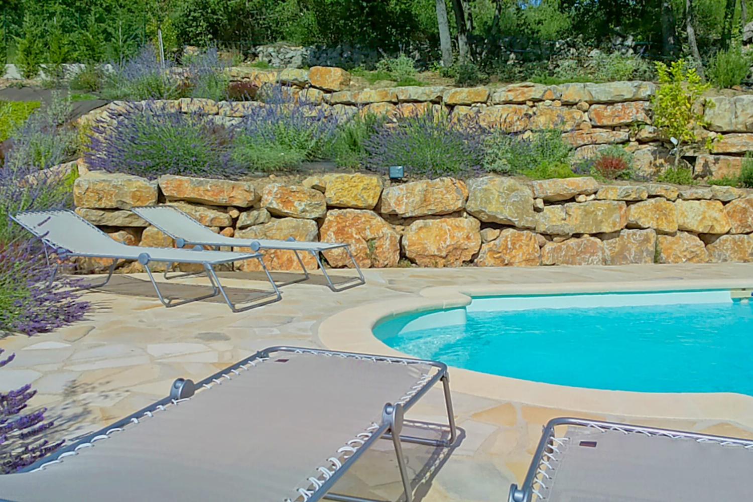 Private heated pool