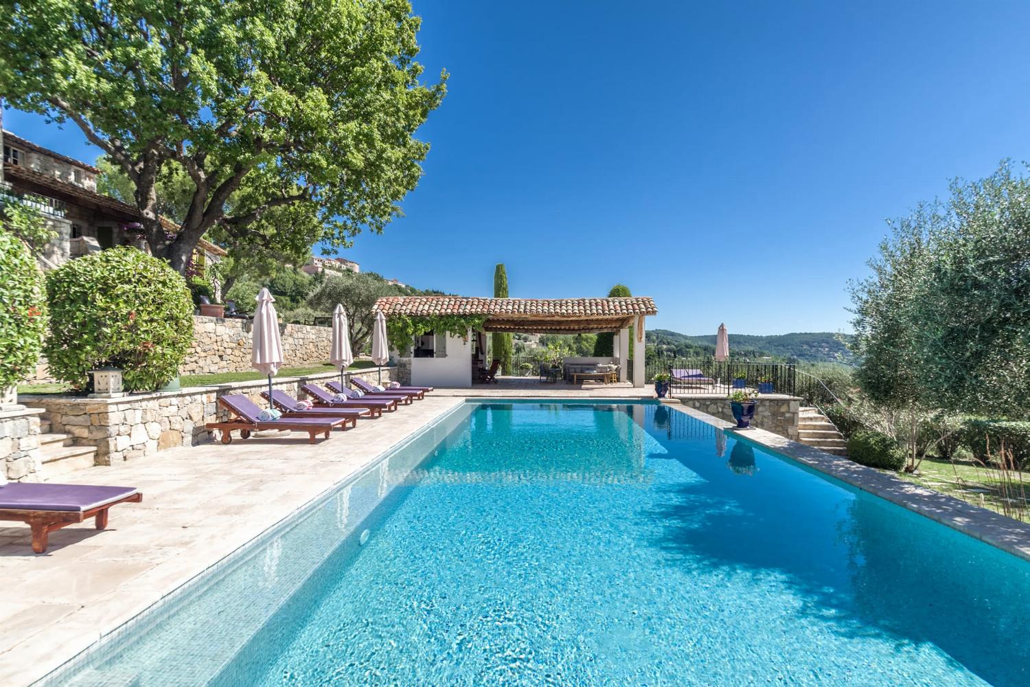 Private heated pool