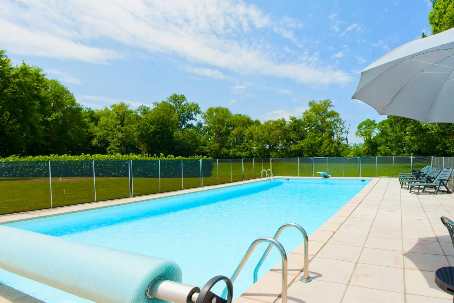 Private heated pool