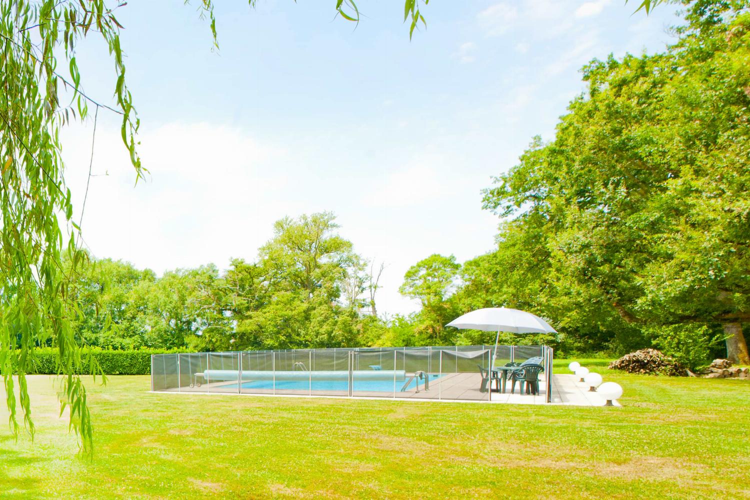 Private heated pool