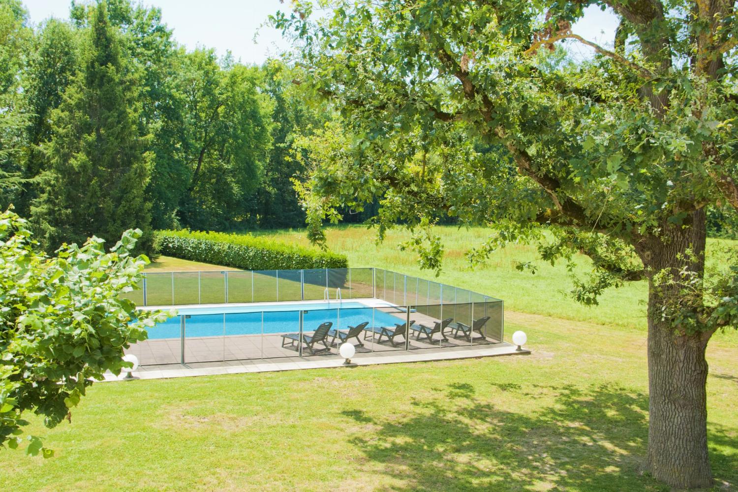Private heated pool