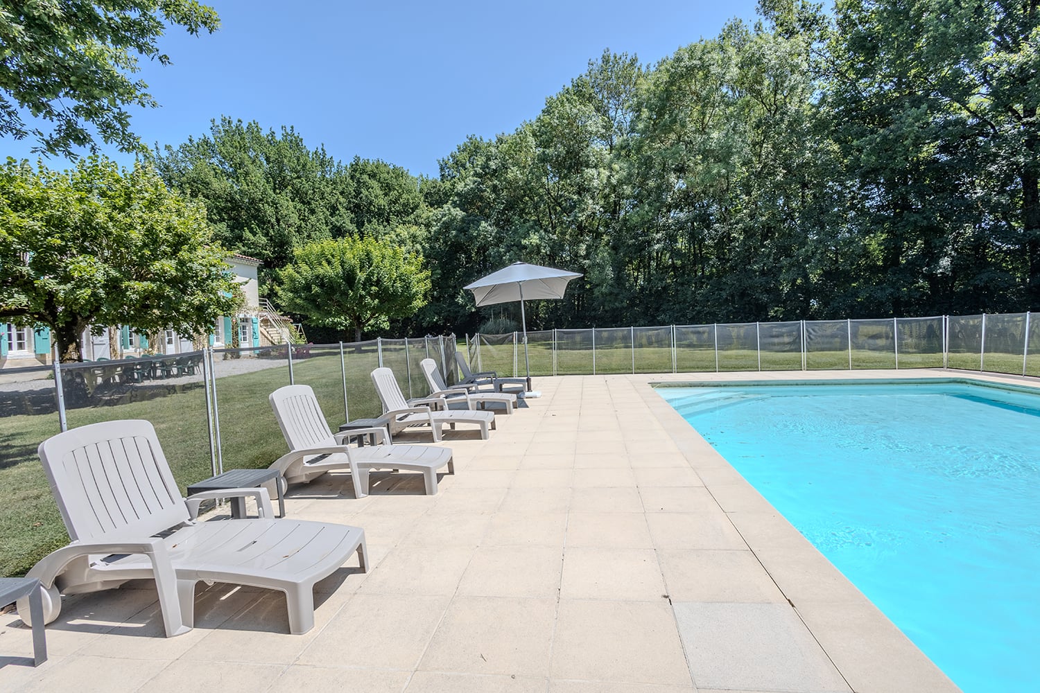 Private heated pool