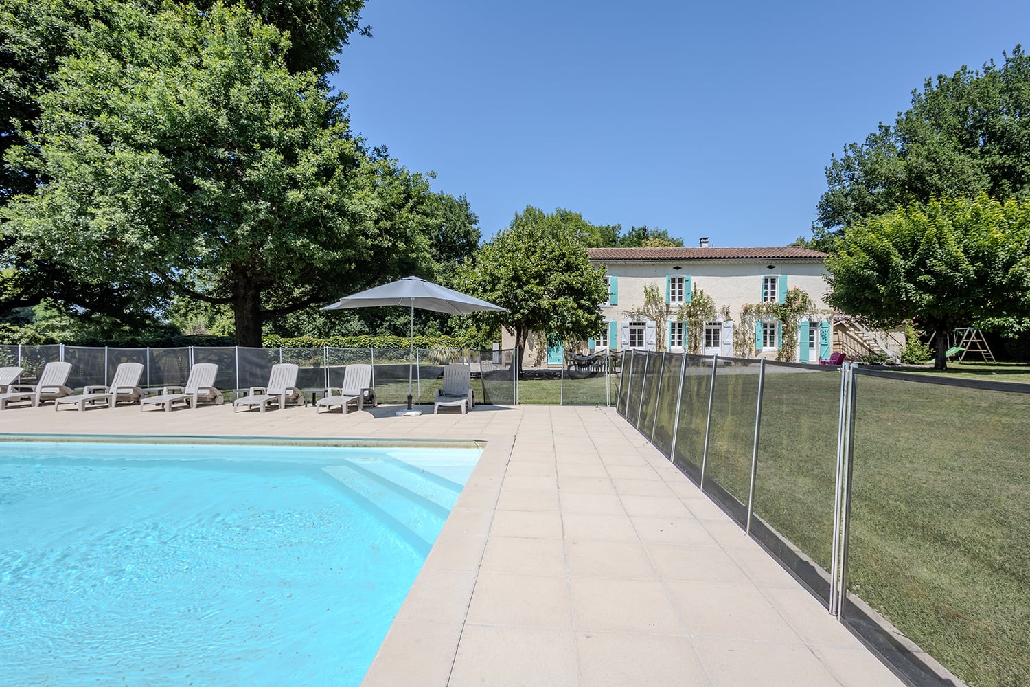 Private heated pool