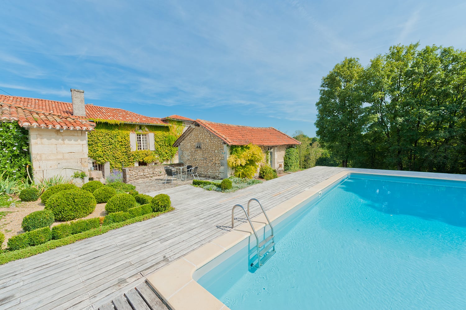 Private heated pool