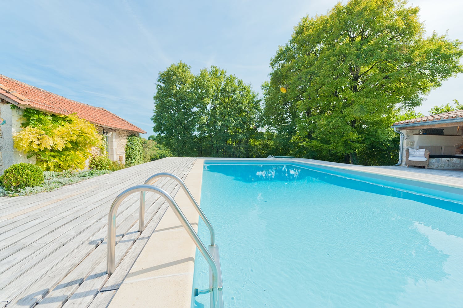 Private heated pool
