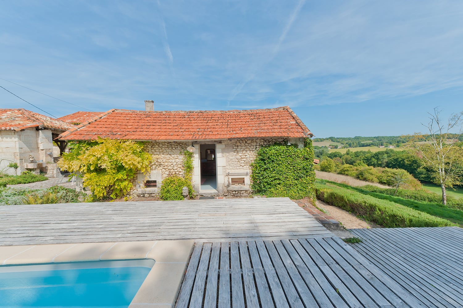 Private heated pool