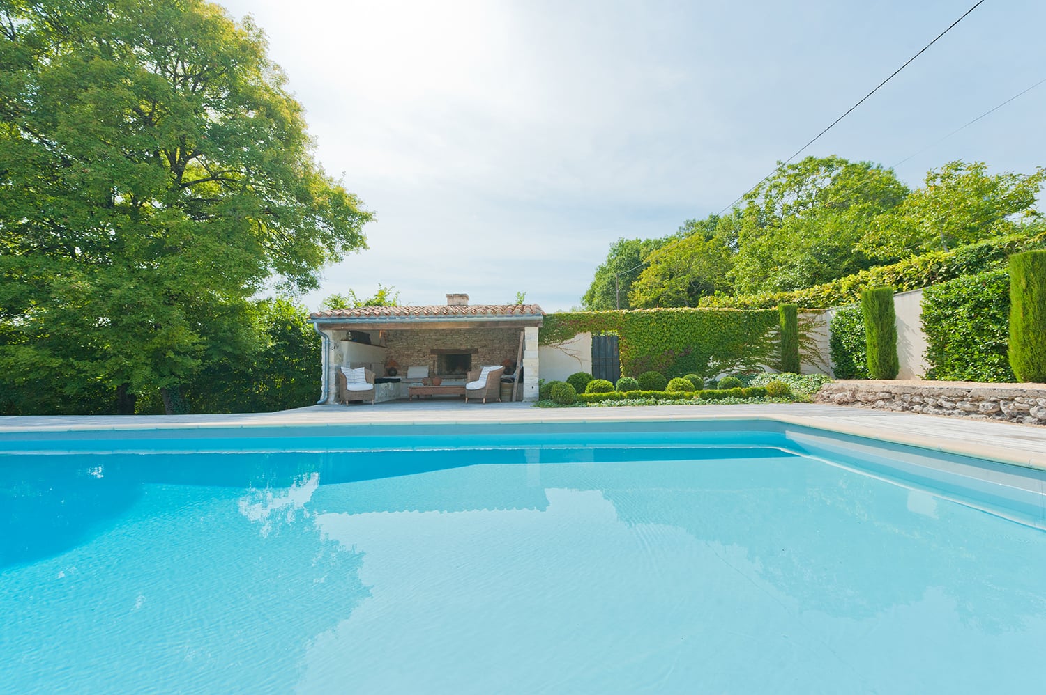 Private heated pool