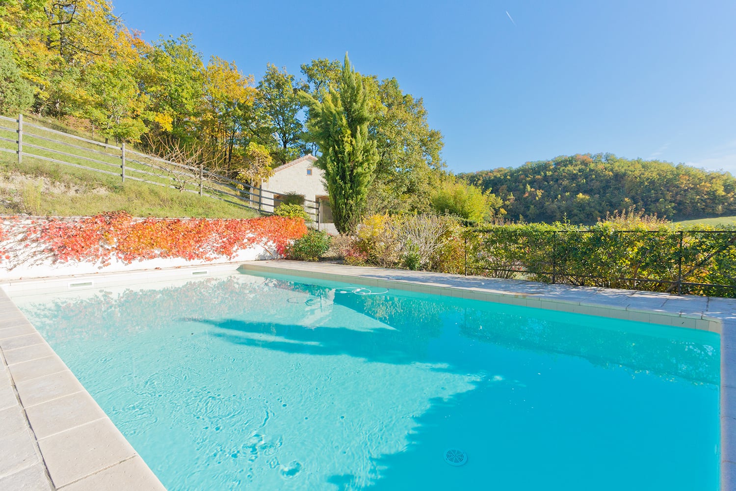 Private heated pool