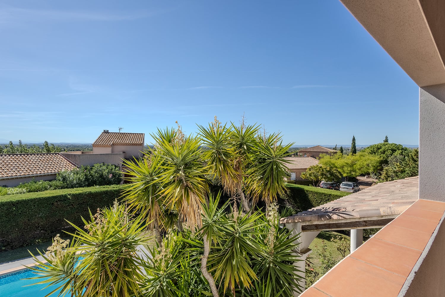 Bedroom balcony view