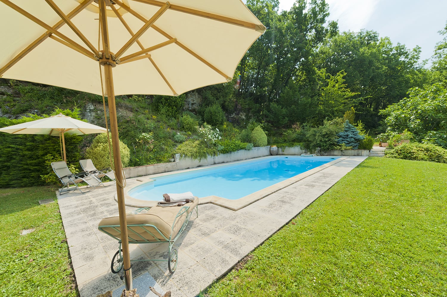 Private heated pool