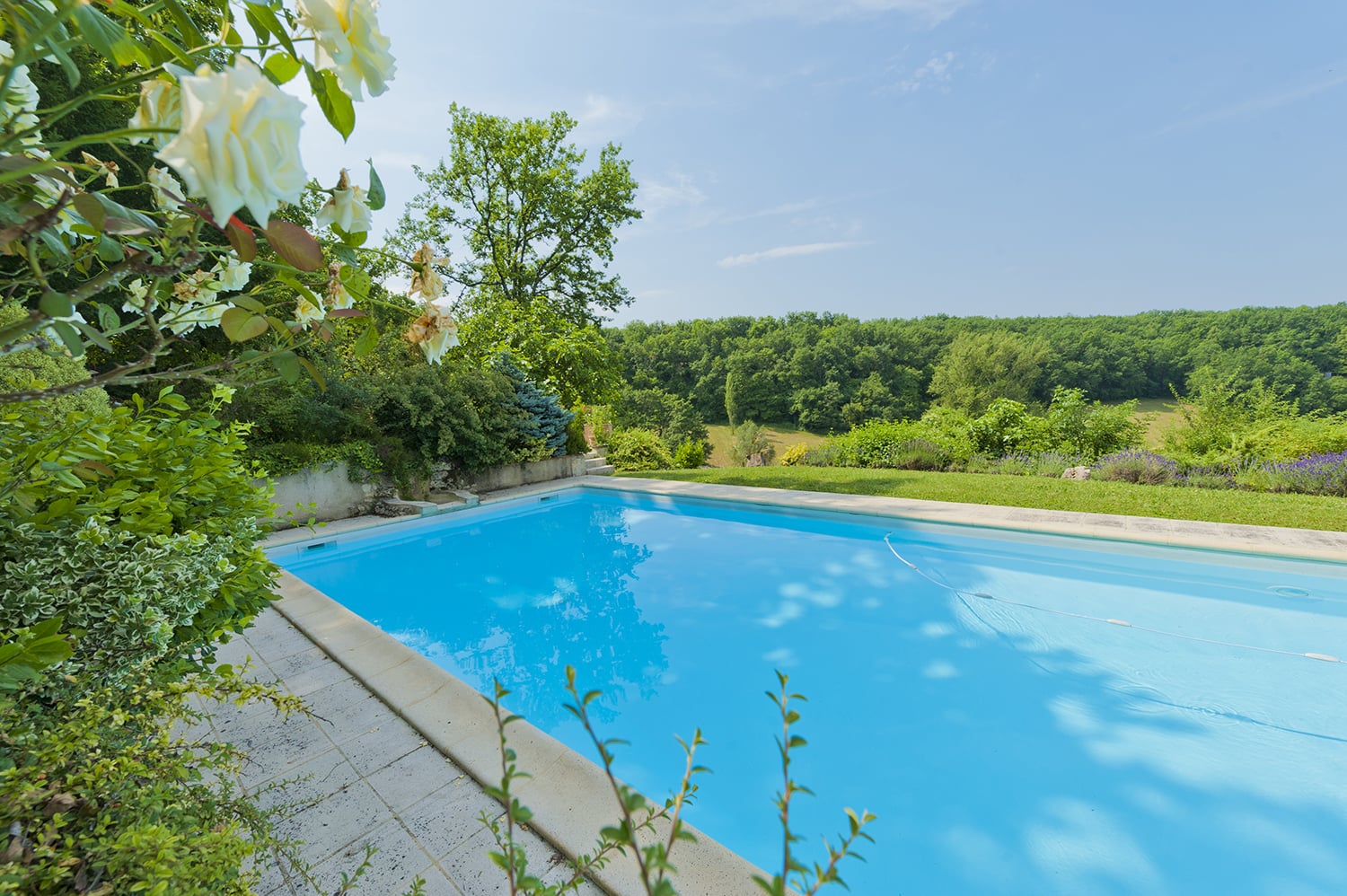 Private heated pool