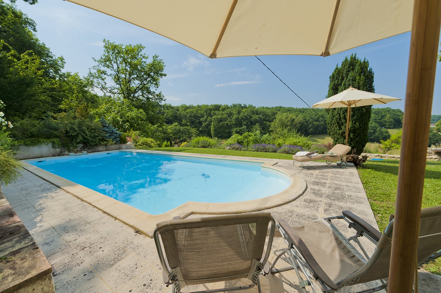 Private heated pool