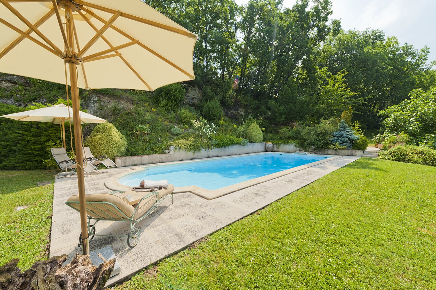 Private heated pool