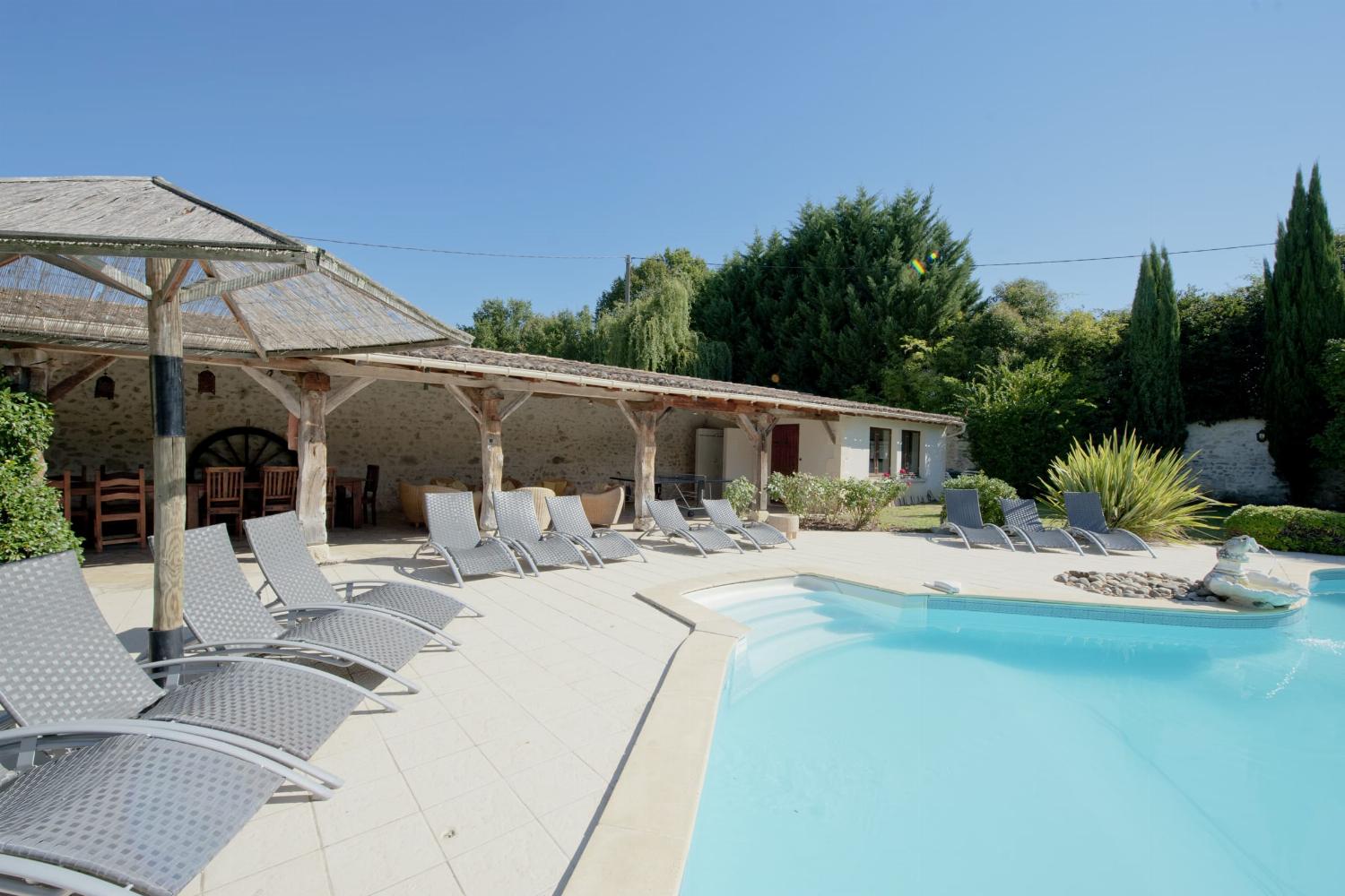 Private heated pool