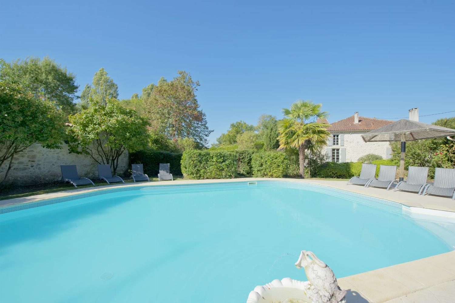 Private heated pool