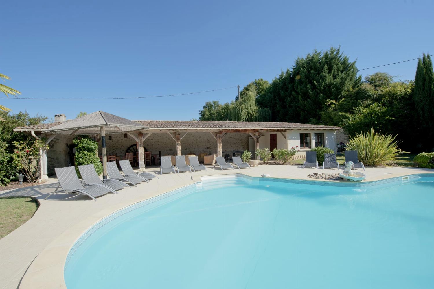 Private heated pool