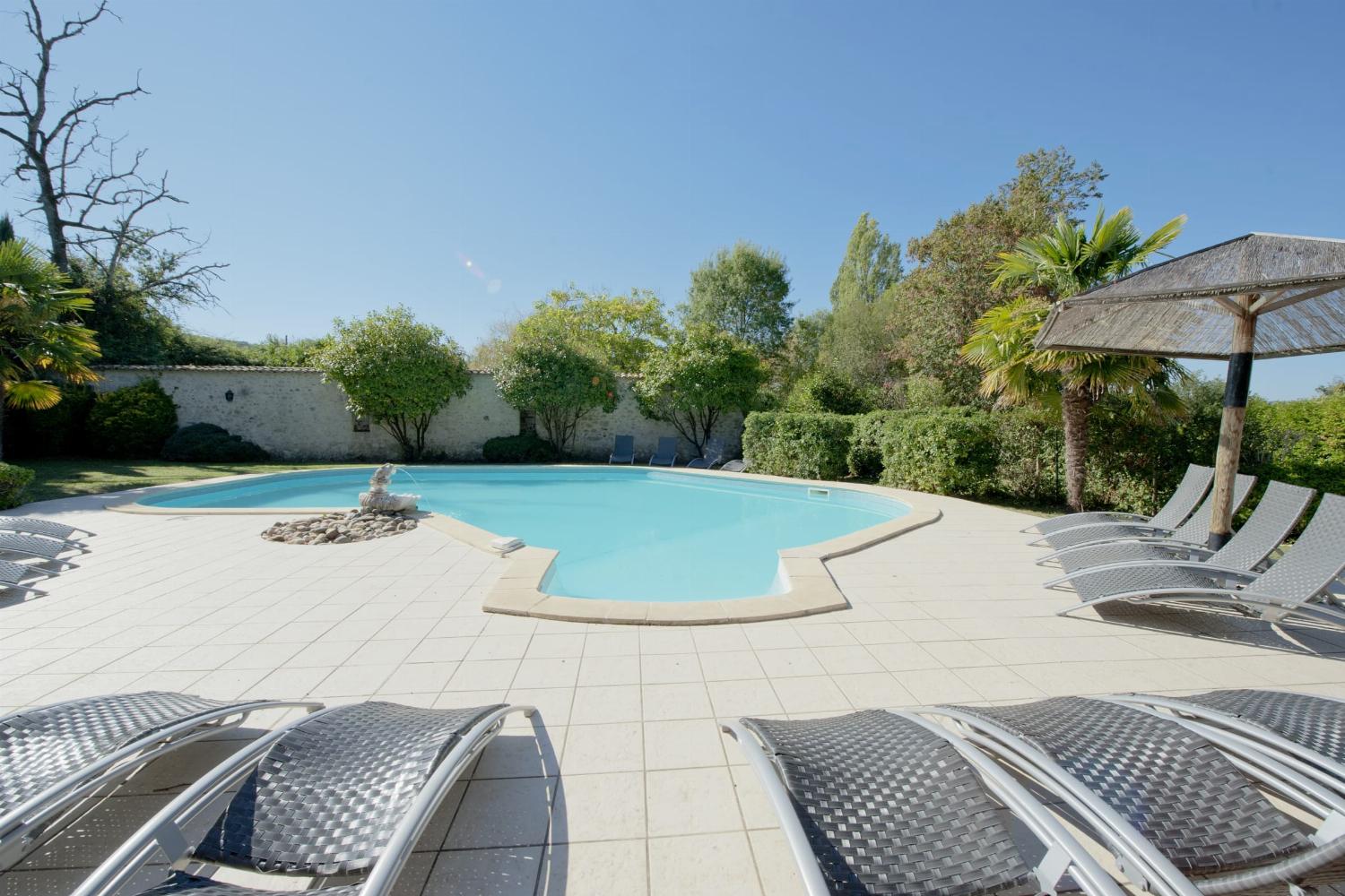 Private heated pool