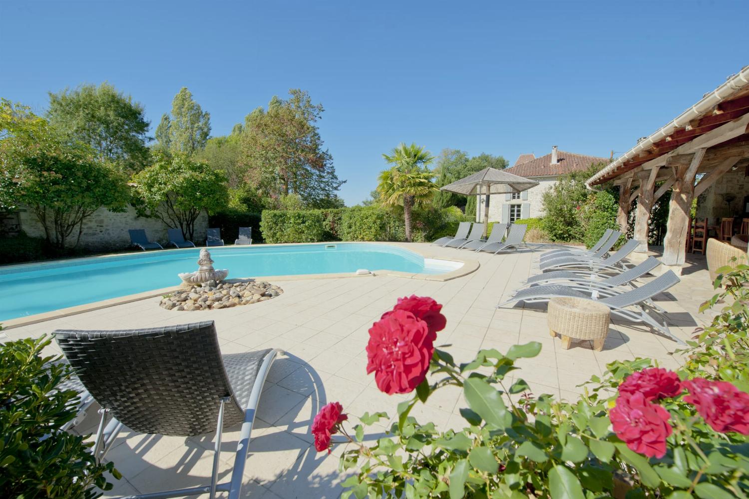 Private heated pool
