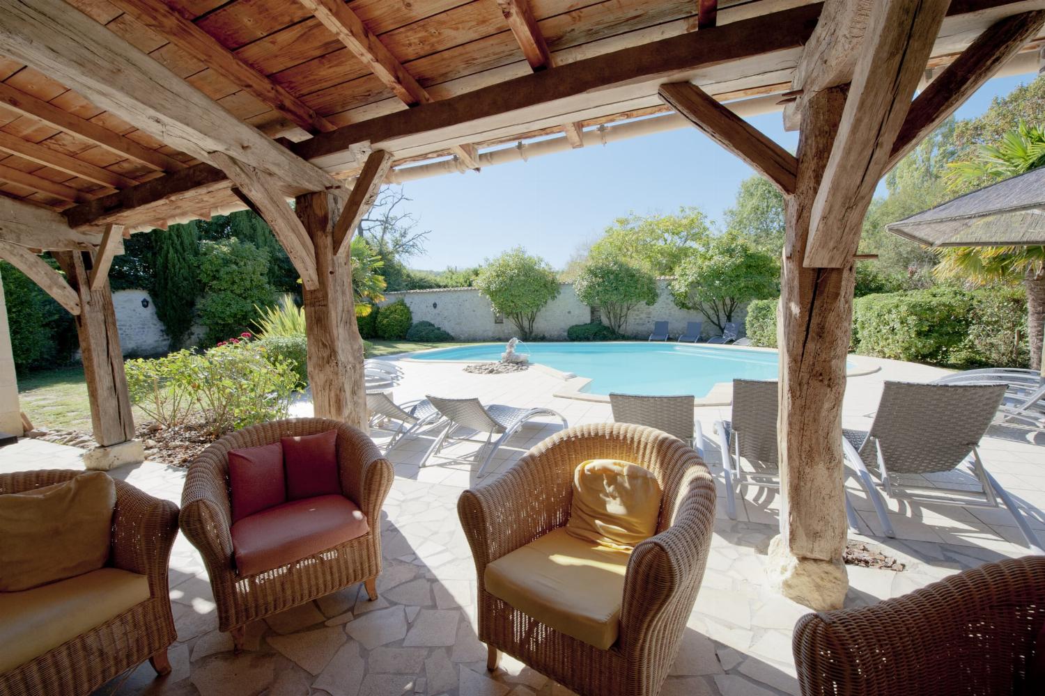 Shaded terrace