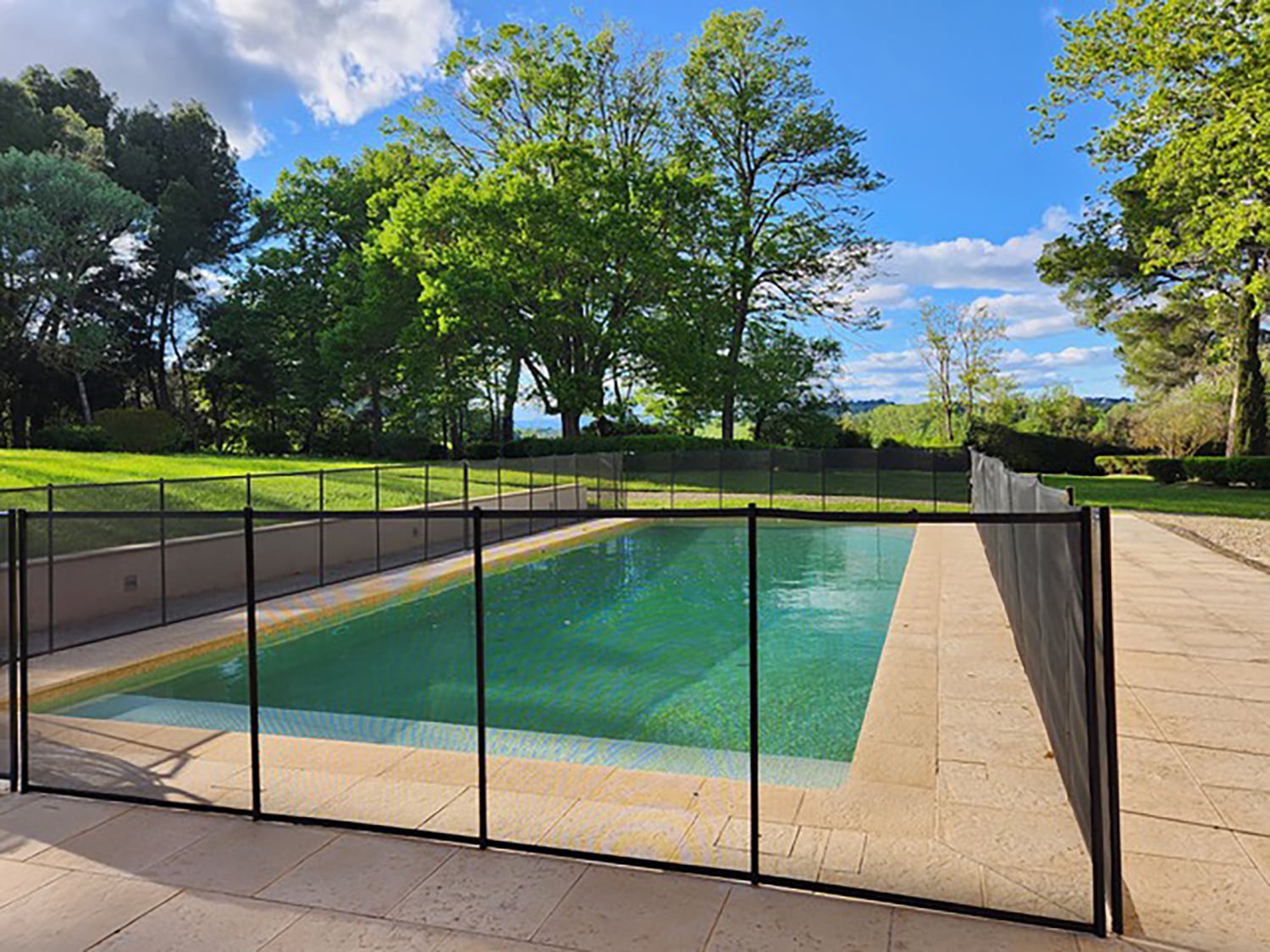 Fenced pool