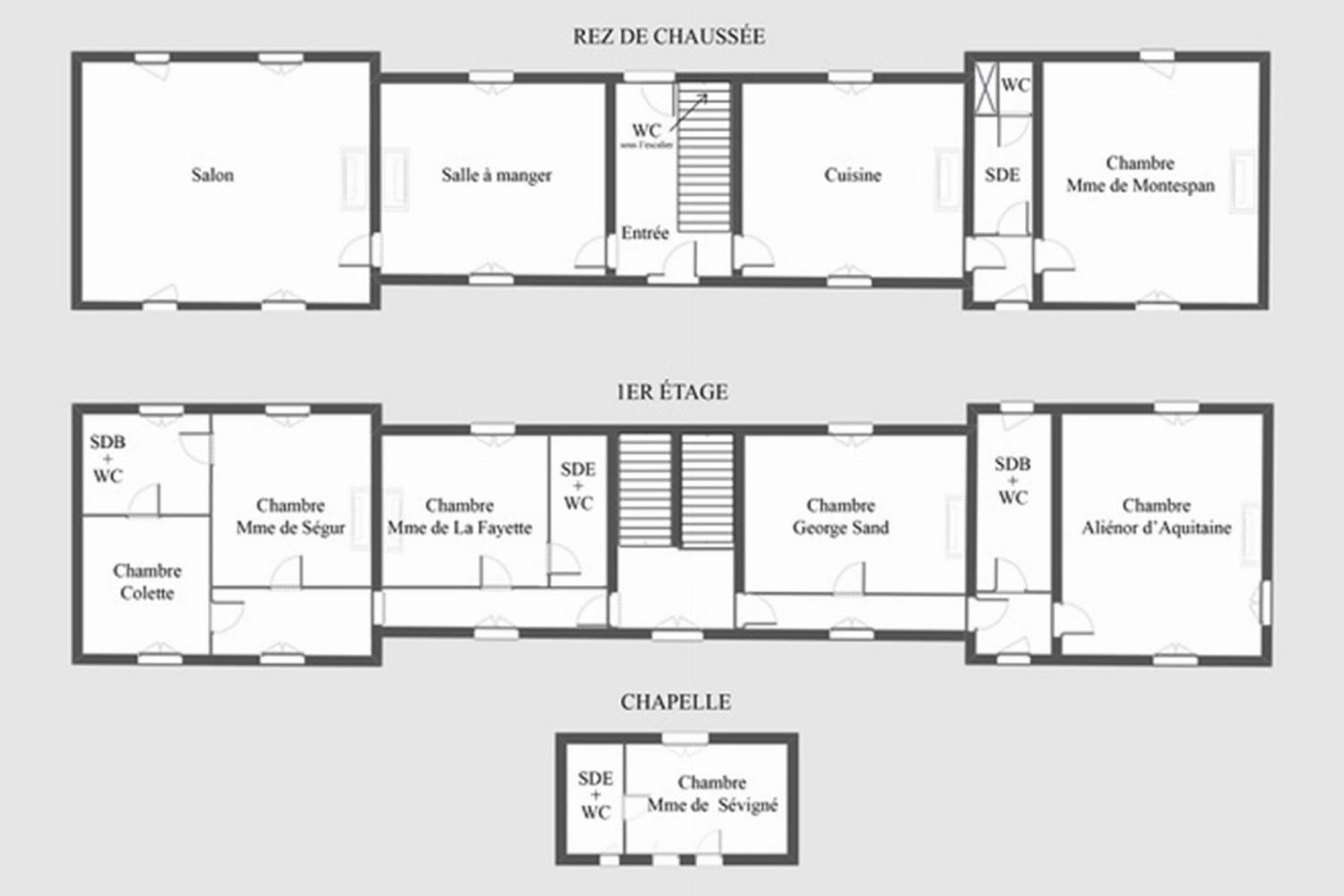 Château floor plan