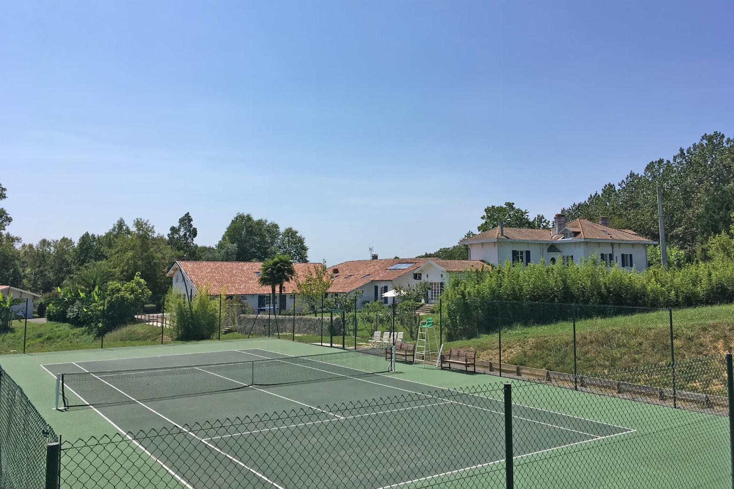 Private tennis court