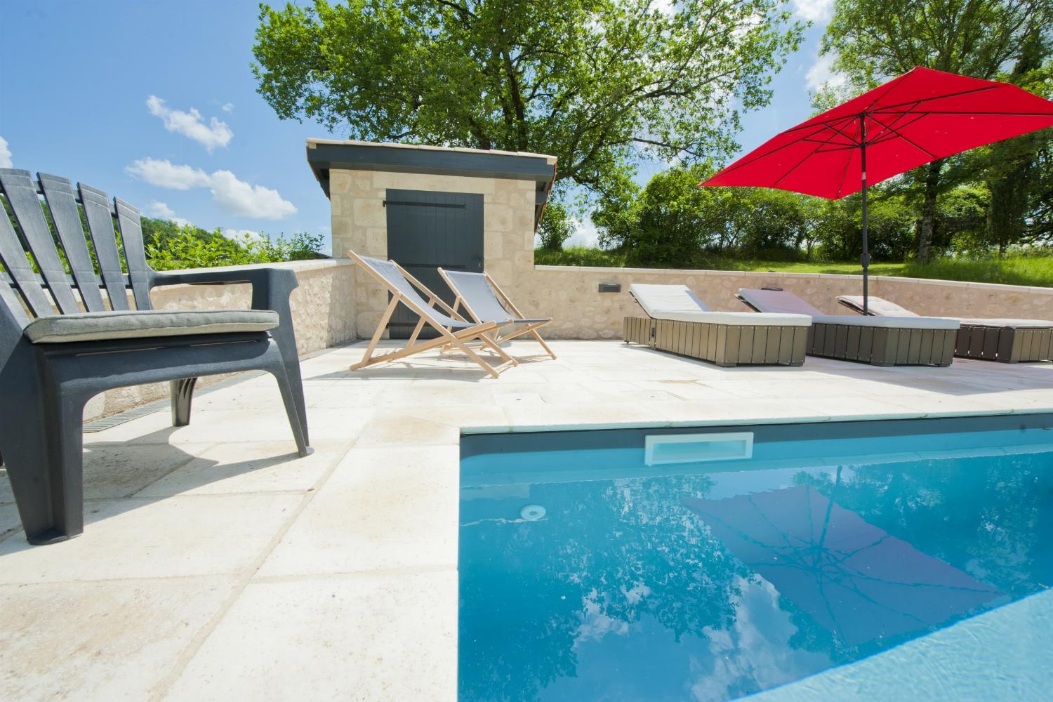 Private heated pool