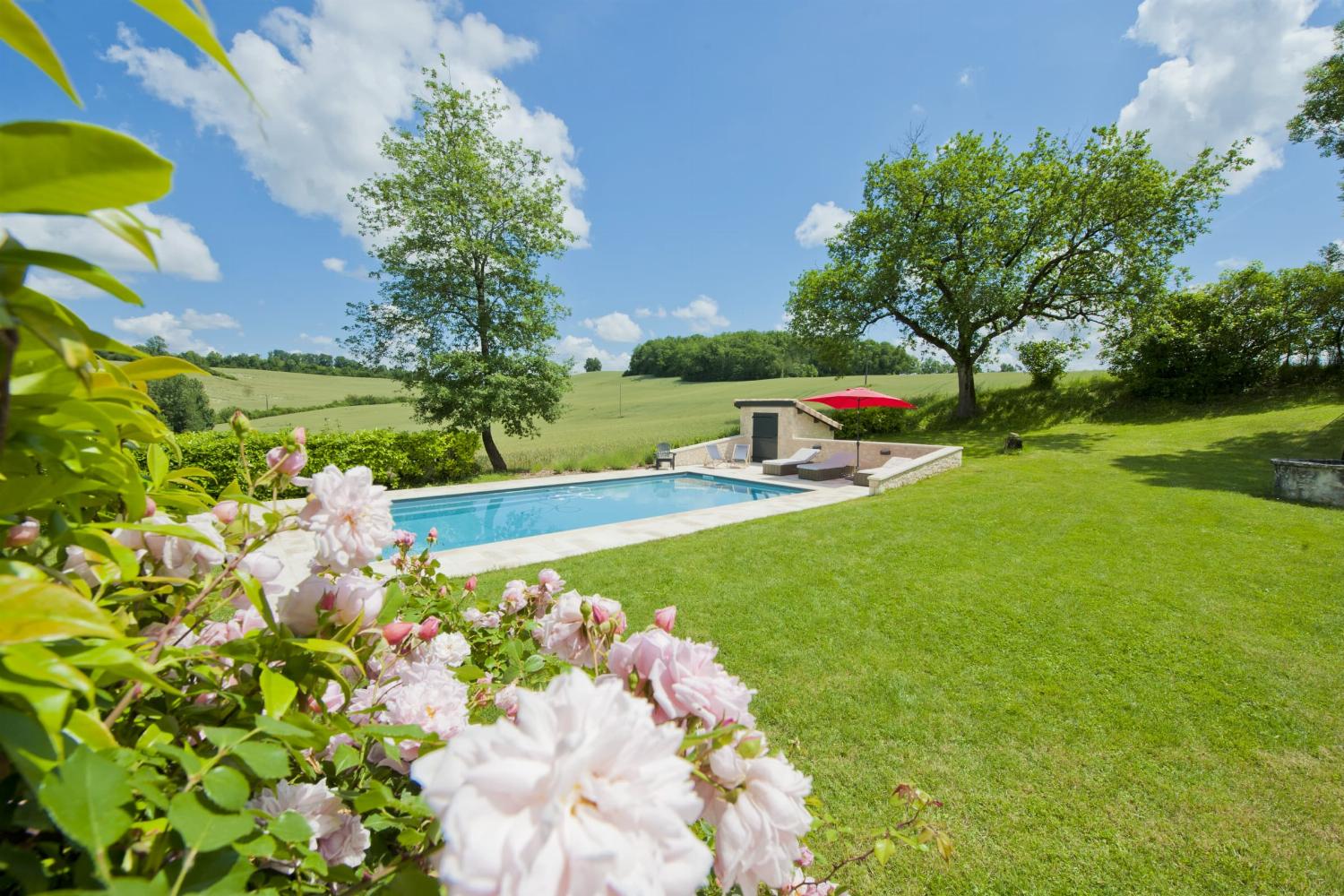 Private heated pool