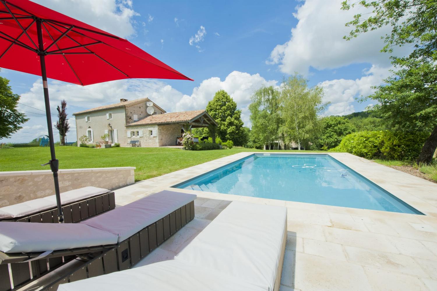 Private heated pool