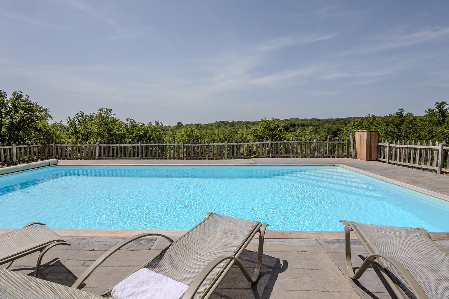 Private heated pool